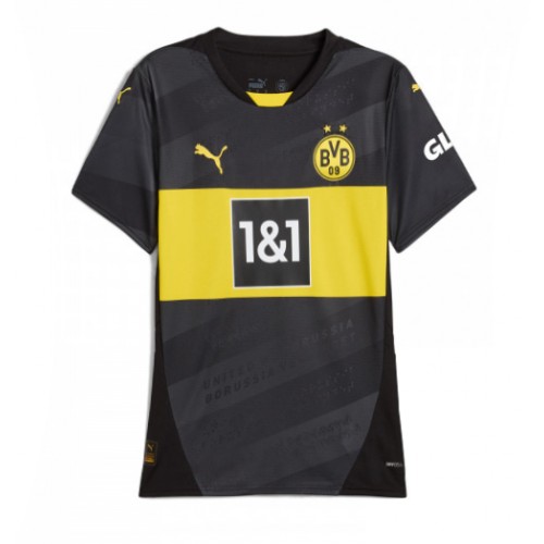 Dámy Fotbalový dres Borussia Dortmund 2024-25 Venkovní Krátký Rukáv